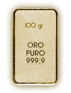 Lingotto oro 100 grammi
